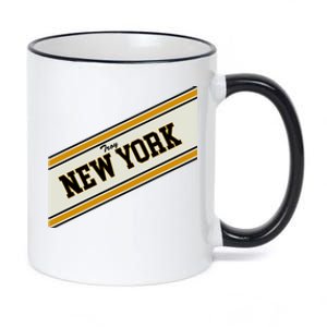 Troy New York Varsity Logo 11oz Black Color Changing Mug