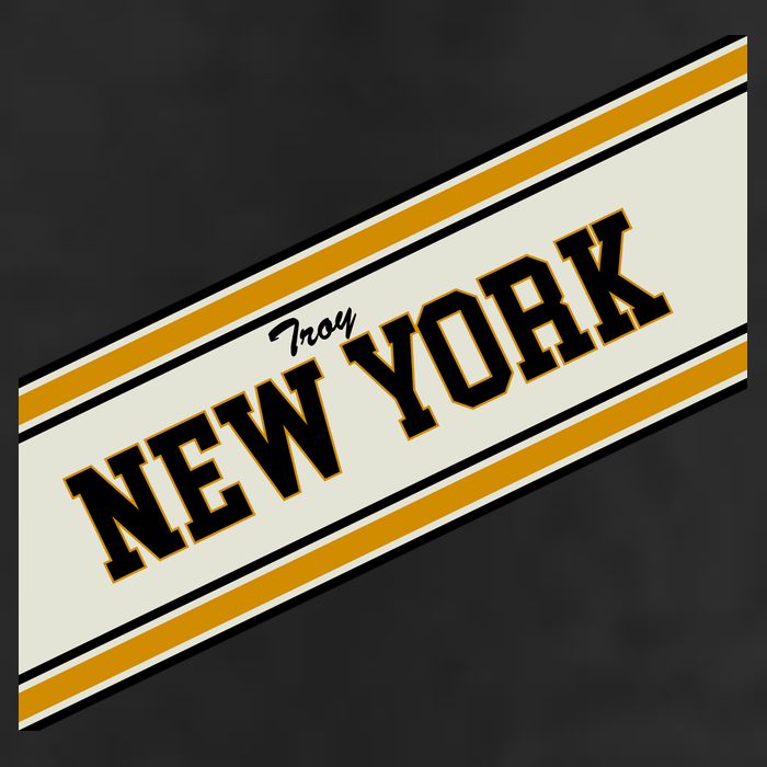 Troy New York Varsity Logo Adult Drive Performance Visor