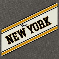 Troy New York Varsity Logo Cotton Canvas Backpack
