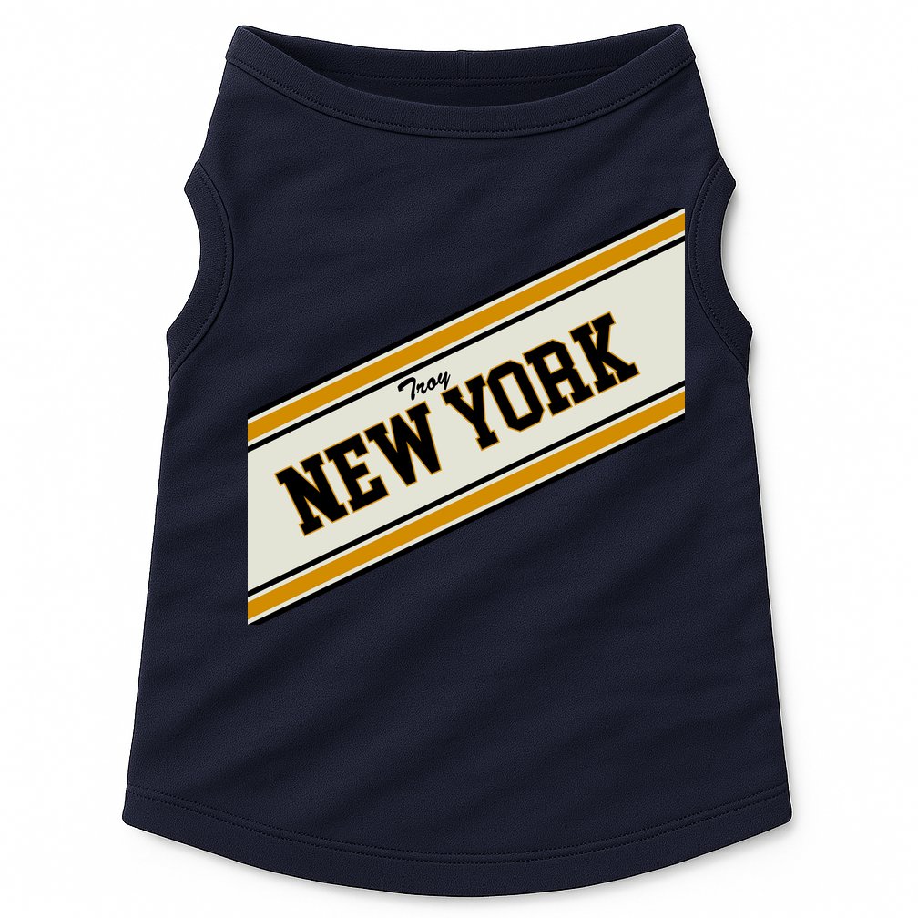 Troy New York Varsity Logo Doggie Tank