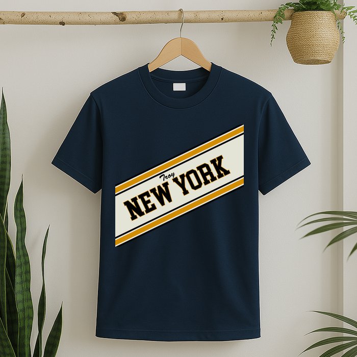 Troy New York Varsity Logo T-Shirt