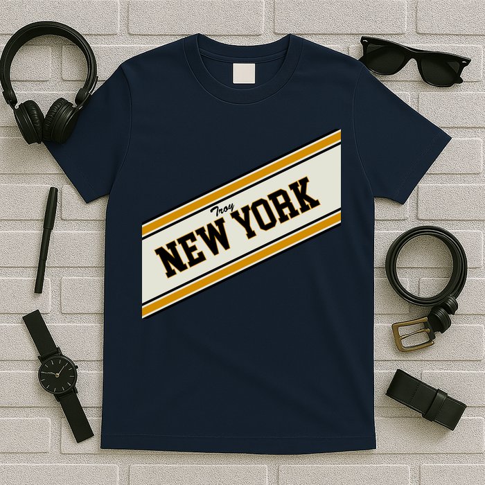 Troy New York Varsity Logo T-Shirt