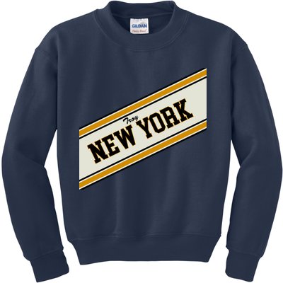 Troy New York Varsity Logo Kids Sweatshirt