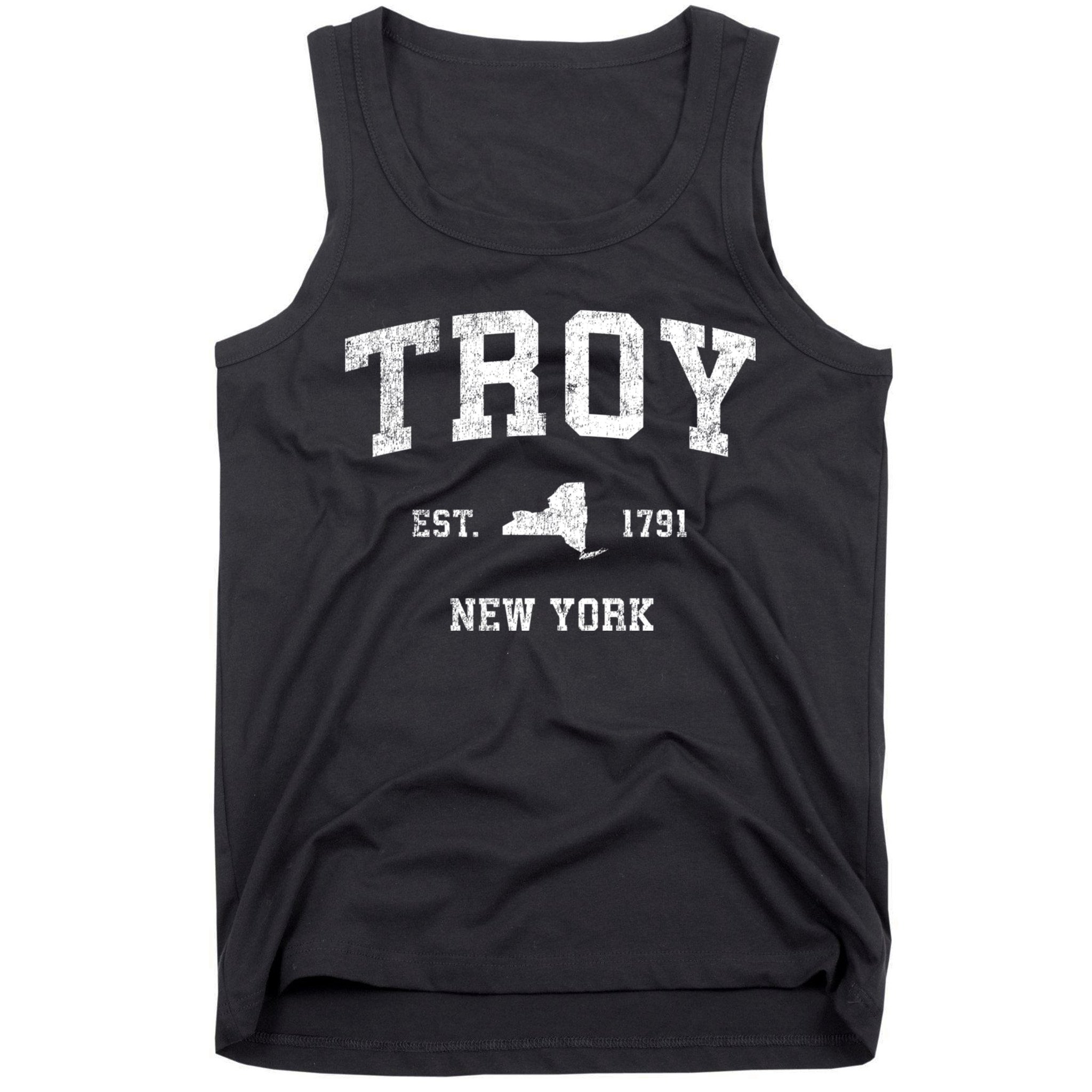 Troy New York Ny Vintage Sports Tank Top