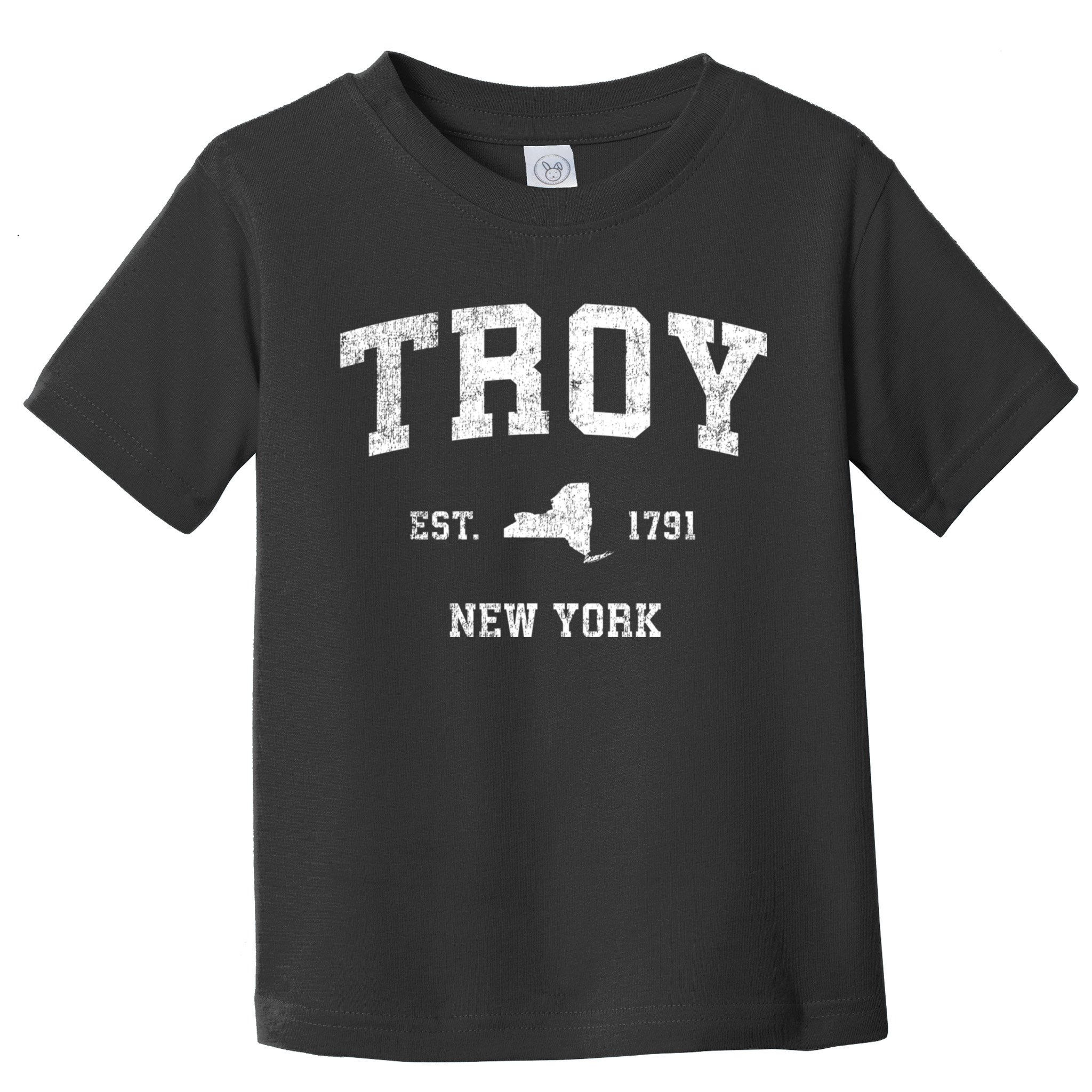 Troy New York Ny Vintage Sports Toddler T-Shirt