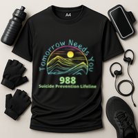 Tomorrow Needs You Suicide Awareness Suicide Prevention Cooling Performance Crew T-Shirt