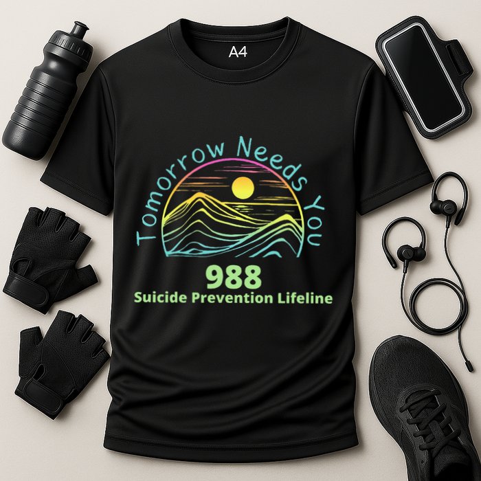 Tomorrow Needs You Suicide Awareness Suicide Prevention Cooling Performance Crew T-Shirt