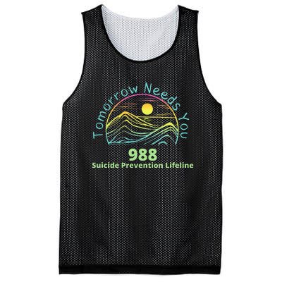 Tomorrow Needs You Suicide Awareness Suicide Prevention Mesh Reversible Basketball Jersey Tank