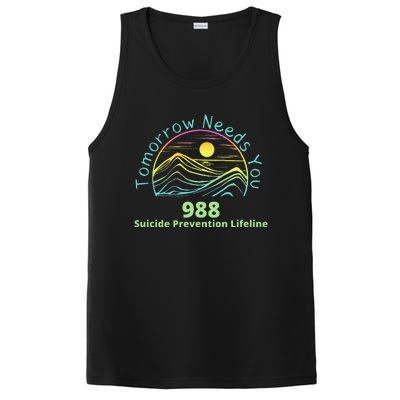 Tomorrow Needs You Suicide Awareness Suicide Prevention PosiCharge Competitor Tank