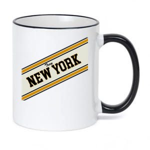 Troy New York Varsity Logo 11oz Black Color Changing Mug