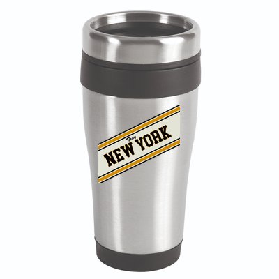 Troy New York Varsity Logo 16oz Travel Tumbler