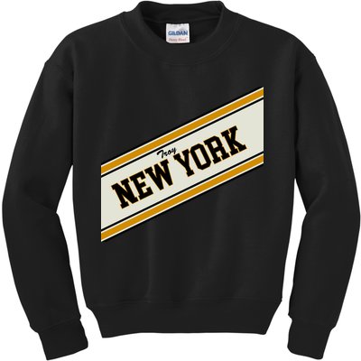 Troy New York Varsity Logo Kids Sweatshirt