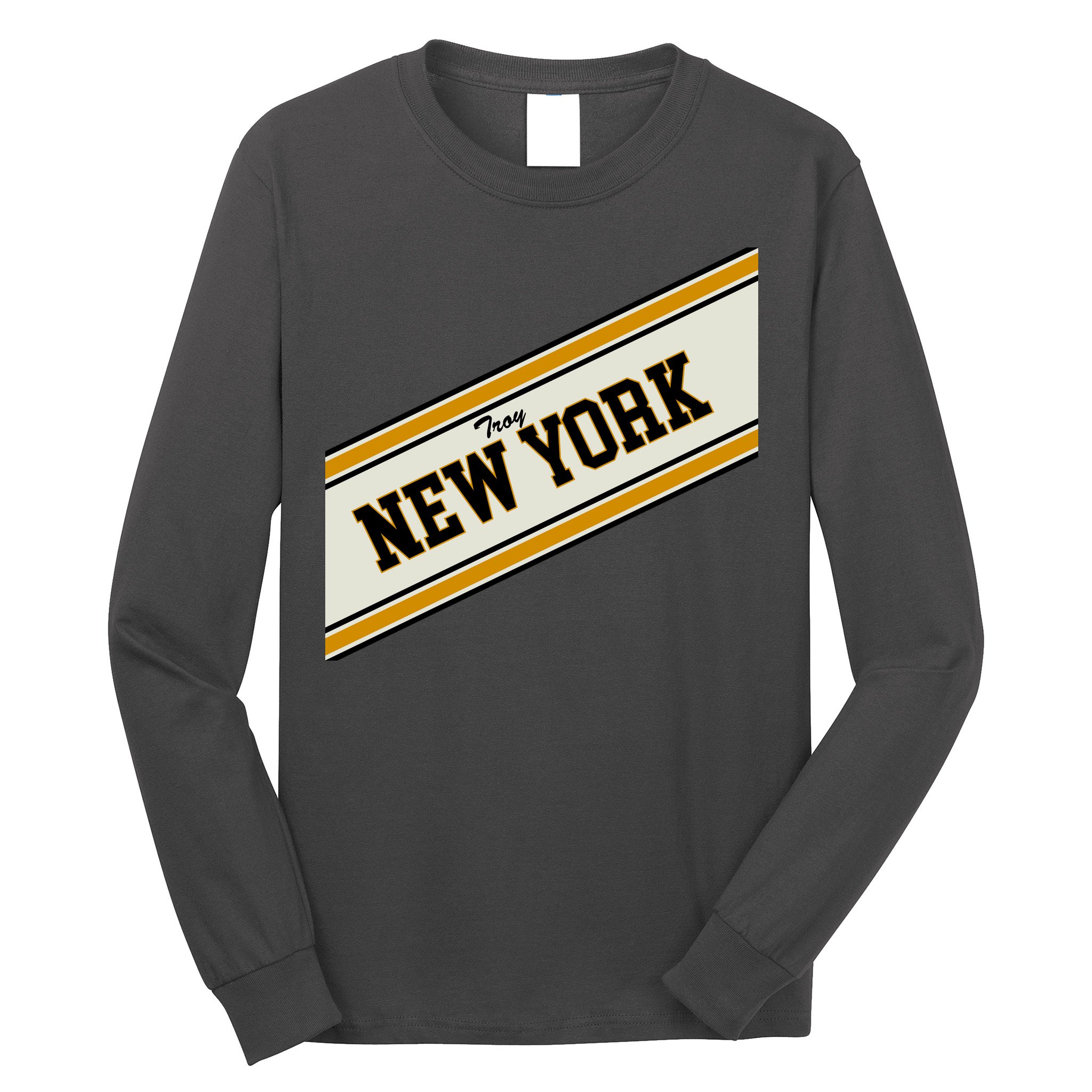 Troy New York Varsity Logo Long Sleeve Shirt
