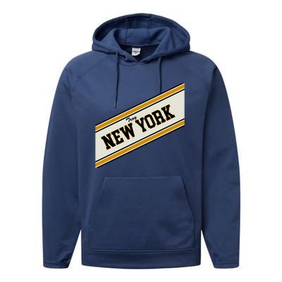 Troy New York Varsity Logo Performance Fleece Hoodie