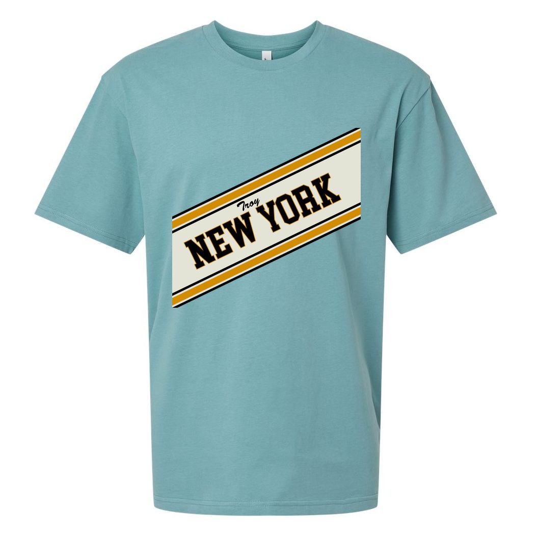 Troy New York Varsity Logo Sueded Cloud Jersey T-Shirt