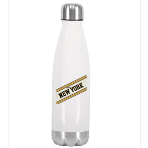 Troy New York Varsity Logo Stainless Steel Insulated Water Bottle