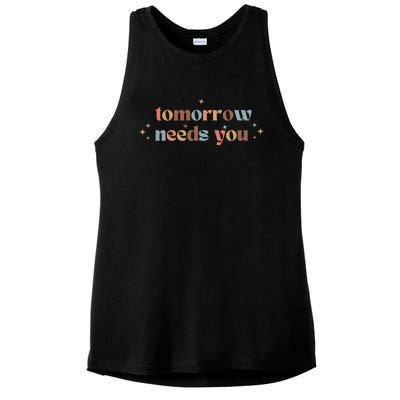 Tomorrow Needs You Ladies PosiCharge Tri-Blend Wicking Tank