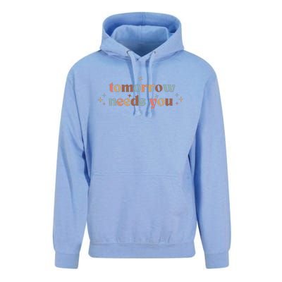 Tomorrow Needs You Unisex Surf Hoodie