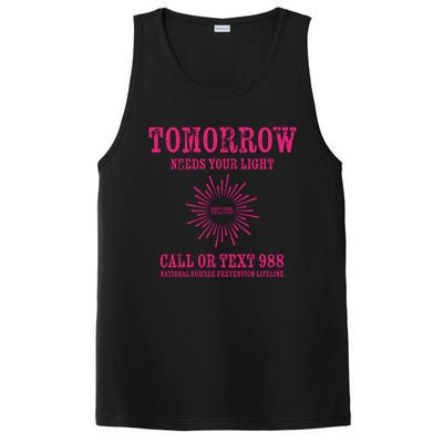 Tomorrow Needs You Hoodie 988 Suicide Awareness PosiCharge Competitor Tank