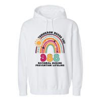 Tomorrow Needs You 988 National Suicide Prevention Lifeline Garment-Dyed Fleece Hoodie