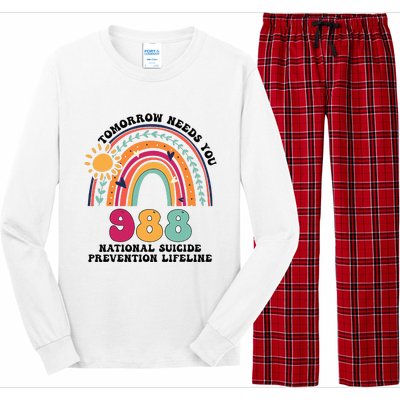 Tomorrow Needs You 988 National Suicide Prevention Lifeline Long Sleeve Pajama Set