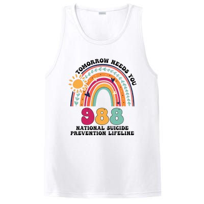 Tomorrow Needs You 988 National Suicide Prevention Lifeline PosiCharge Competitor Tank