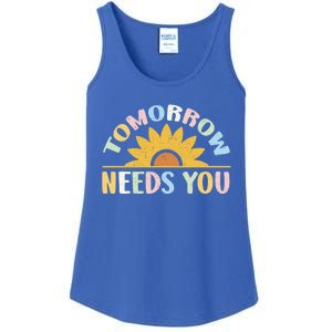 Tomorrow Needs You Tal Health Awareness Support Cute Gift Ladies Essential Tank