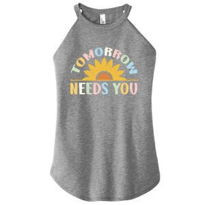 Tomorrow Needs You Tal Health Awareness Support Cute Gift Women's Perfect Tri Rocker Tank