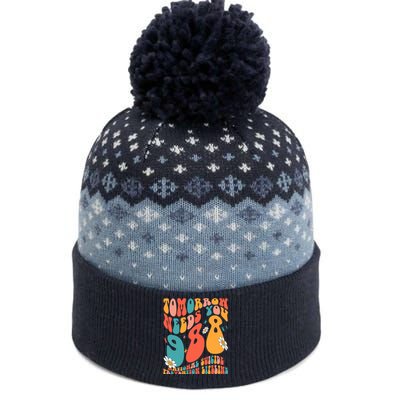 Tomorrow Needs You 988 National Suicide Prevention Lifeline The Baniff Cuffed Pom Beanie