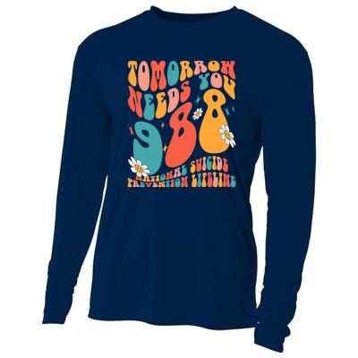 Tomorrow Needs You 988 National Suicide Prevention Lifeline Cooling Performance Long Sleeve Crew