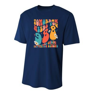 Tomorrow Needs You 988 National Suicide Prevention Lifeline Youth Performance Sprint T-Shirt