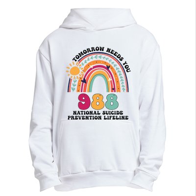 Tomorrow Needs You 988 National Suicide Prevention Lifeline Urban Pullover Hoodie