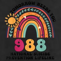 Tomorrow Needs You 988 National Suicide Prevention Lifeline Adult Drive Performance Visor