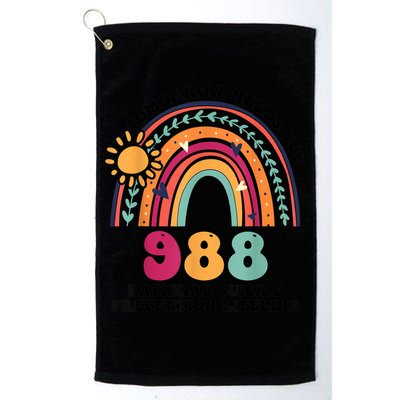 Tomorrow Needs You 988 National Suicide Prevention Lifeline Golf Towel
