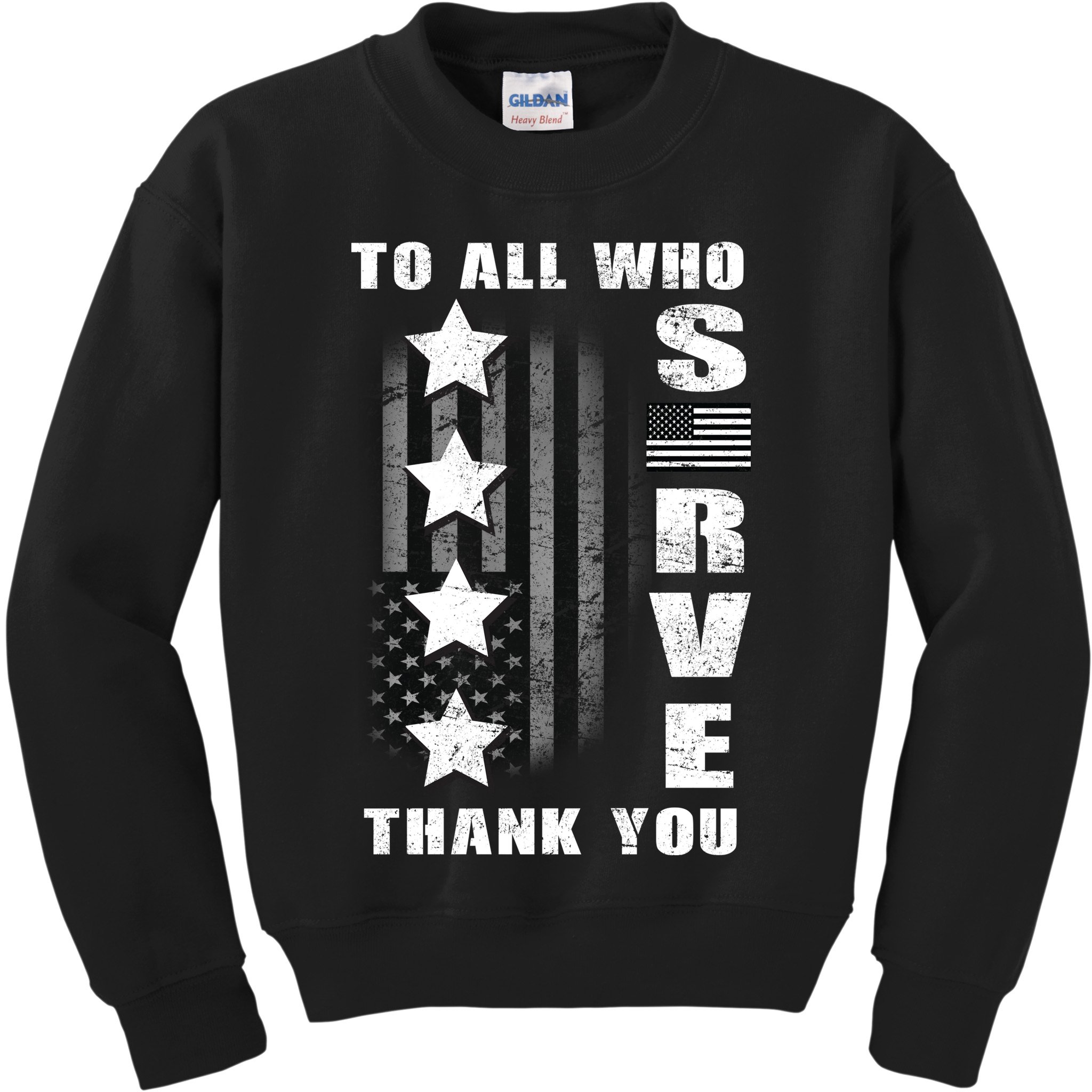 To All Who Served Thank You Kids Sweatshirt