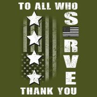 To All Who Served Thank You Sustainable Bucket Hat