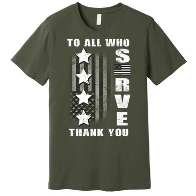 To All Who Served Thank You Premium T-Shirt