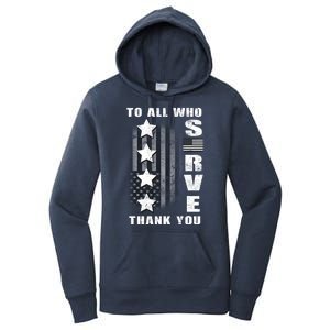 To All Who Served Thank You Women's Pullover Hoodie