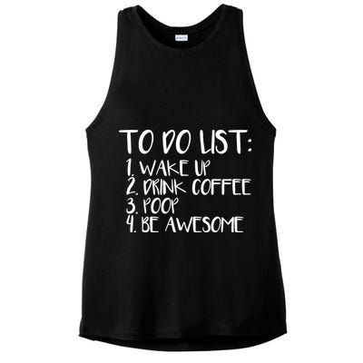 To Do List Be Awesome Ladies PosiCharge Tri-Blend Wicking Tank