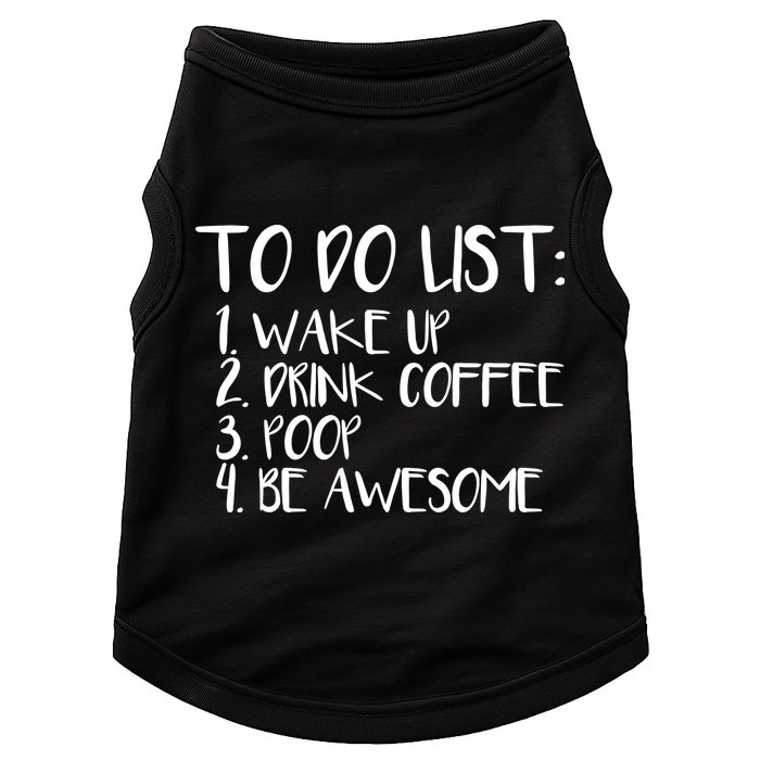 To Do List Be Awesome Doggie Tank