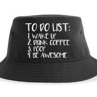 To Do List Be Awesome Sustainable Bucket Hat