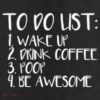 To Do List Be Awesome 25L Jumbo Tote