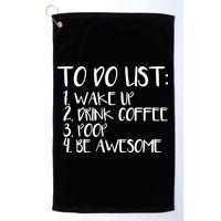 To Do List Be Awesome Golf Towel