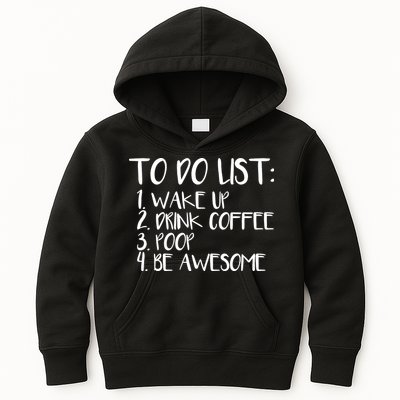 To Do List Be Awesome Kids Hoodie