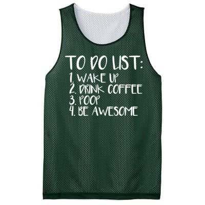 To Do List Be Awesome Mesh Reversible Basketball Jersey Tank