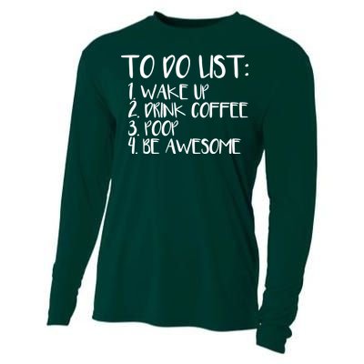 To Do List Be Awesome Cooling Performance Long Sleeve Crew