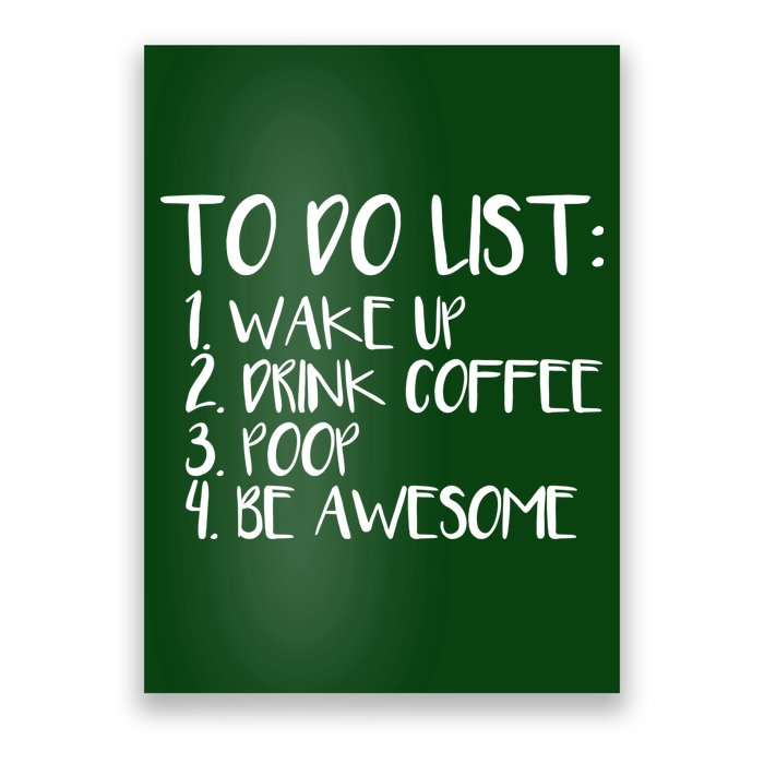 To Do List Be Awesome Poster