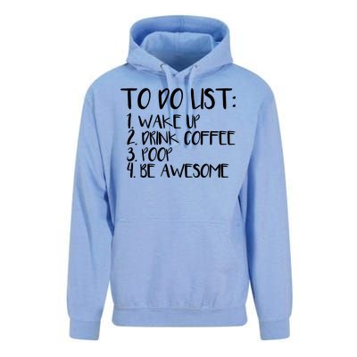 To Do List Be Awesome Unisex Surf Hoodie