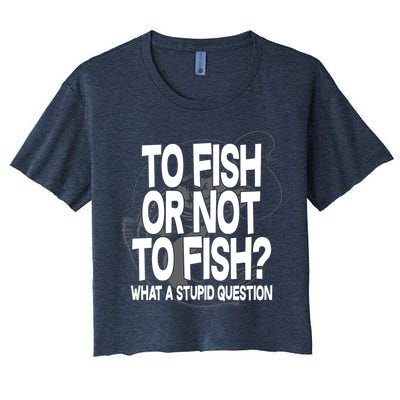 To Fish or Not To Fish? What A Stupid Question Crop Top
