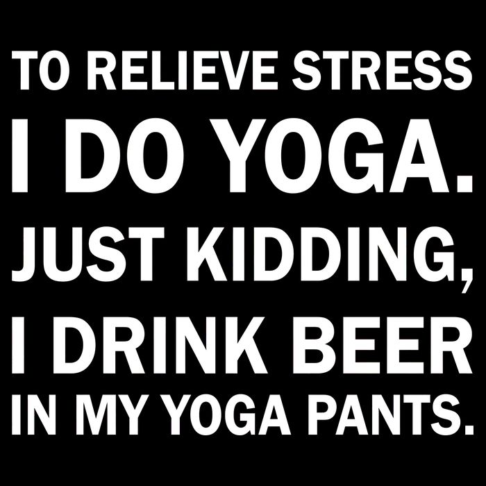 To Relieve Stress I Drink Beer In My Yoga Pants Impact Tech Backpack